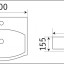 Умывальник CeramaLux 78014CMB