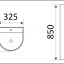 Умывальник CeramaLux PB1017