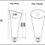Умывальник CeramaLux WK8100-G306-G324