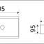 Умывальник CeramaLux 9048GTR