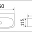 Умывальник CeramaLux 9055RAX