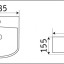 Умывальник CeramaLux 78369