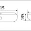 Умывальник CeramaLux D1347
