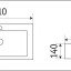 Умывальник CeramaLux 9255-7029D